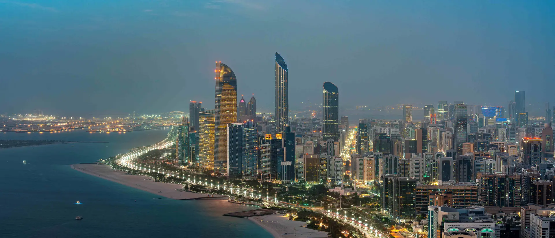 Abu Dhabi waterfront skyline
